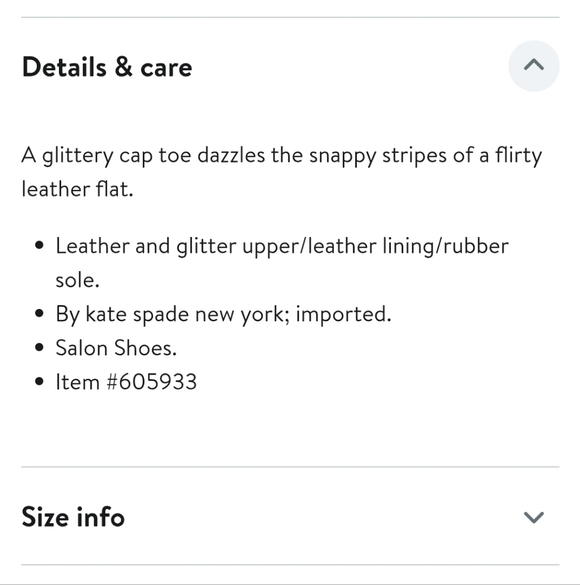 Kate Spade New York Trixie Gold Glitter Toe Black Striped Ballet Flat Shoes - Picture 2 of 13